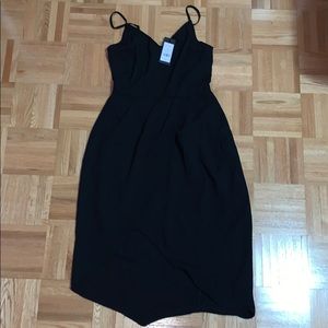 Black dress with open slit